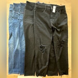 FIVE pairs American Eagle Dream Jeggings